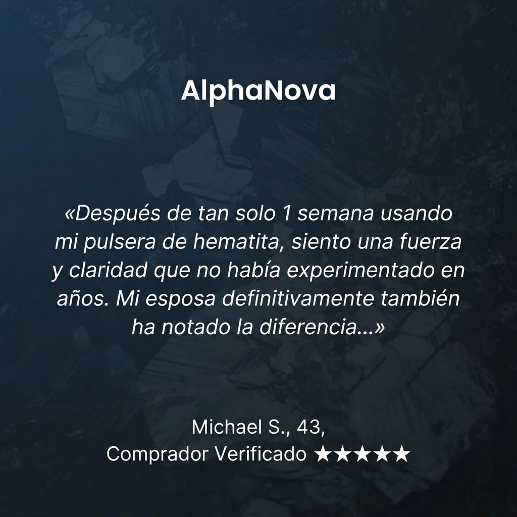 Pulsera de Hematita AlphaNova