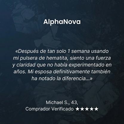 Pulsera de Hematita AlphaNova